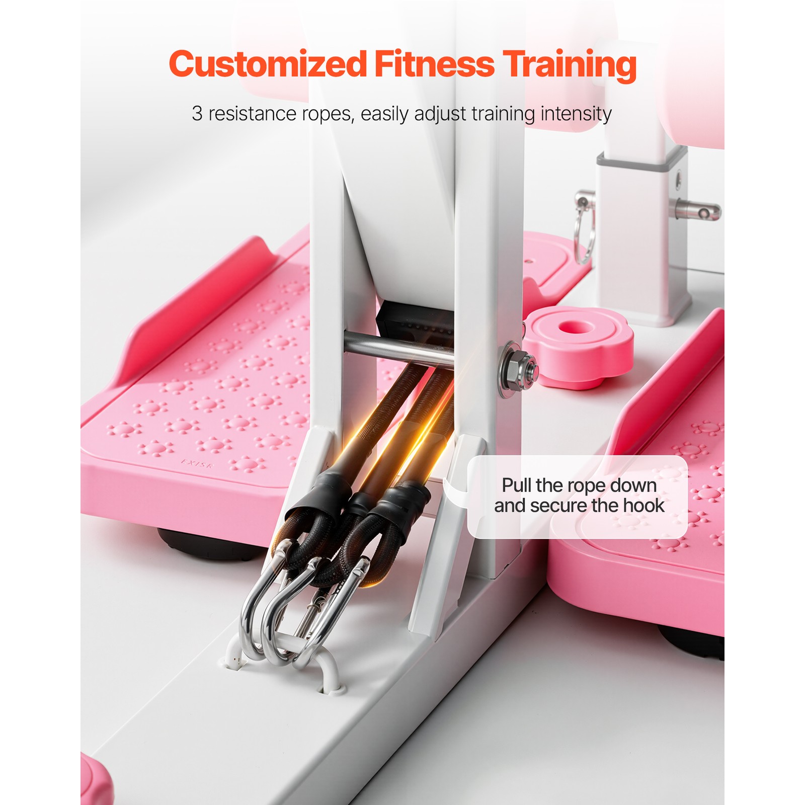 Uimoso Foldable Squat Machine with 3 Resistance Bands Glutes and Leg Workouts