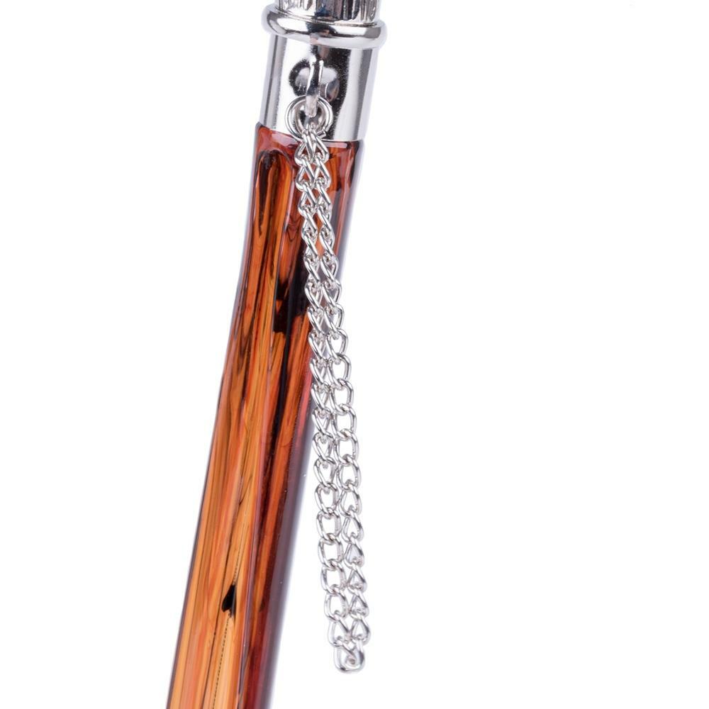 FootFitter 21" Tortoiseshell Spoon Shoe Horn with Nickel Plated Duck Handle