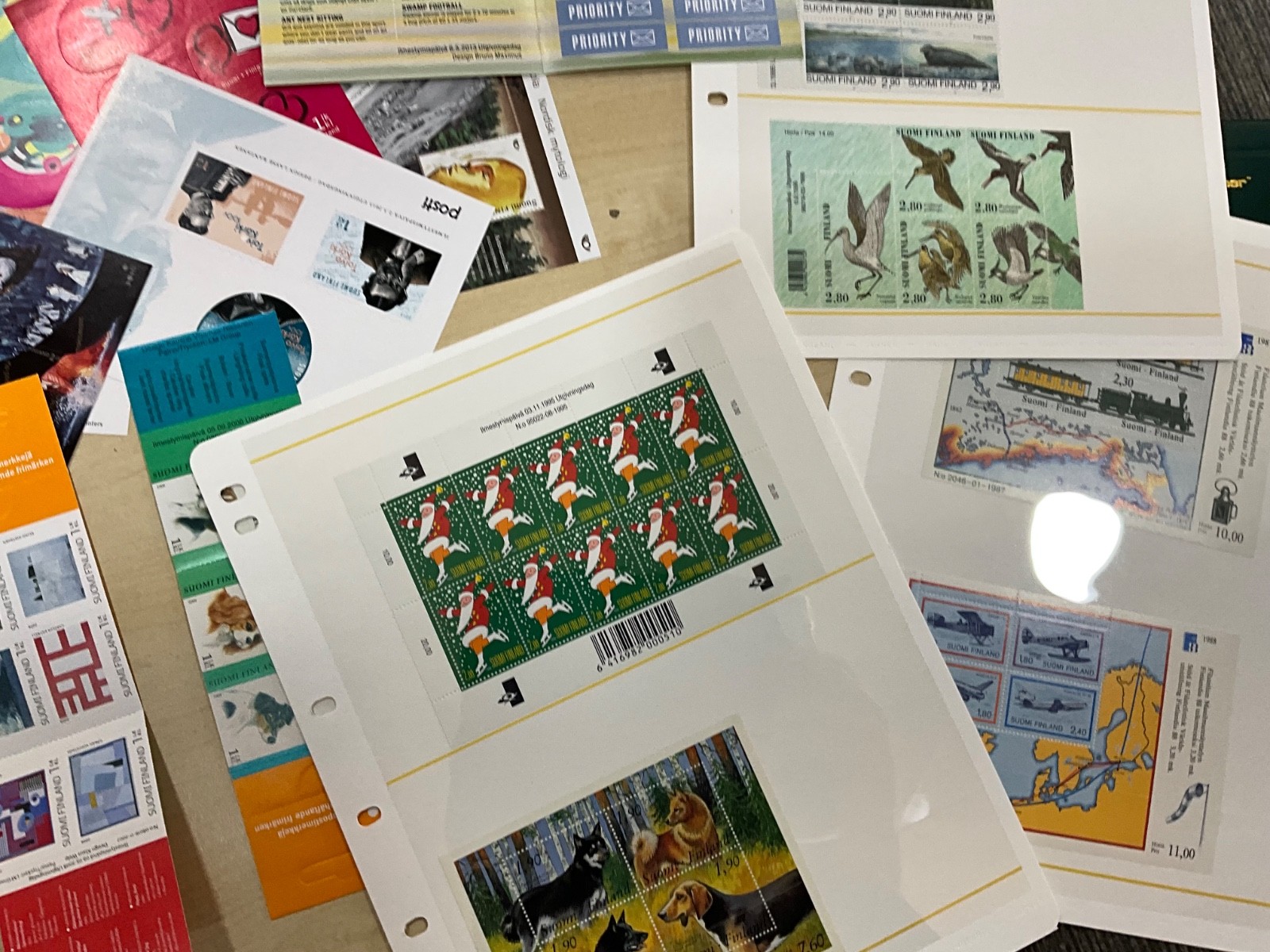 Finland MNH Stamps modern sheets booklets 102 different items @4*