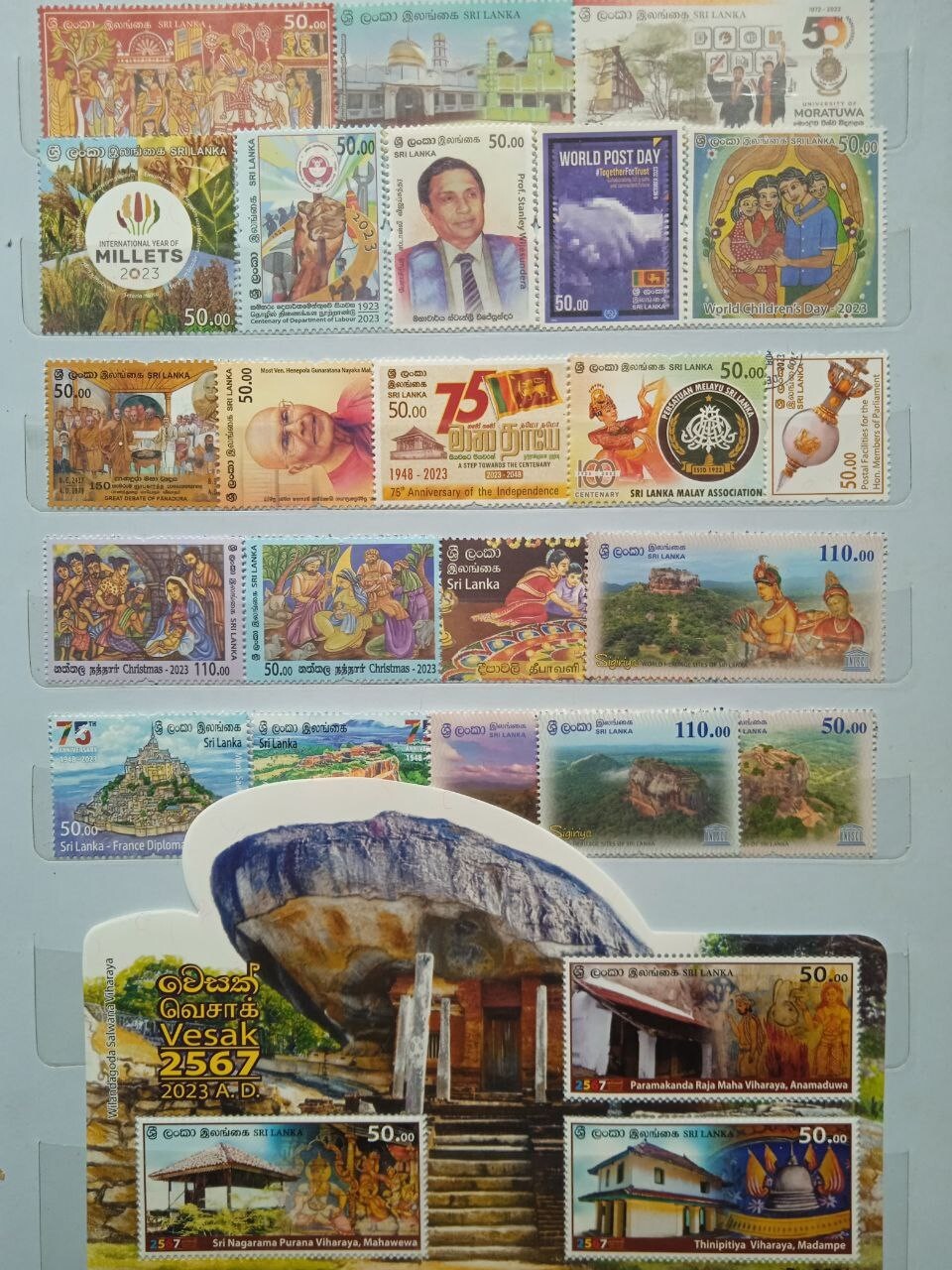 Sri Lanka Stamps Collection 2023 Year Pack Ceylon 45 Stamps