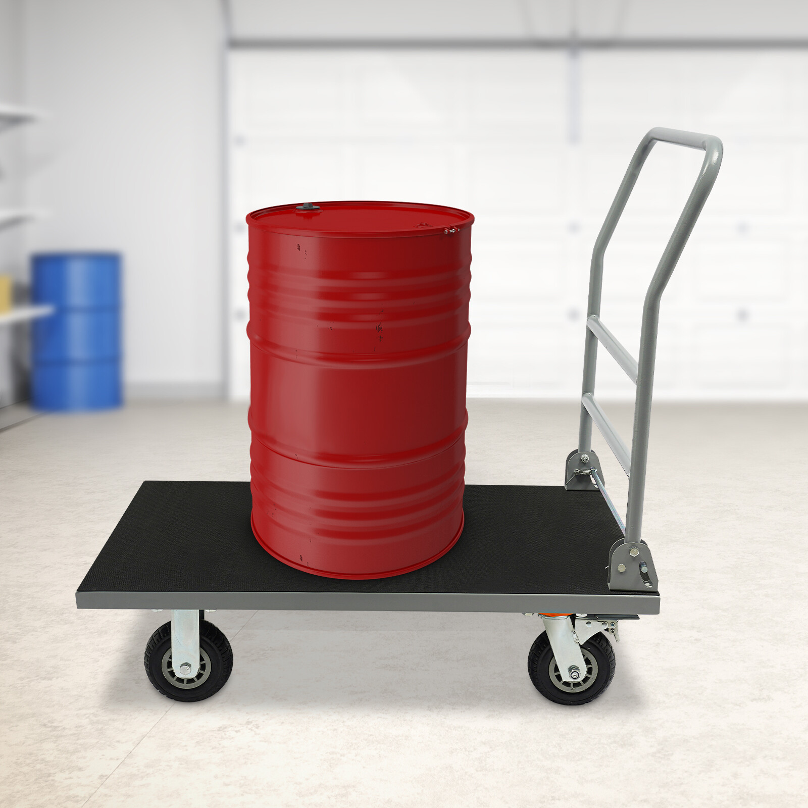 Platform Truck Cart Dolly Foldable Cart Heavy Duty Push Trolley 998kg/2200lbs