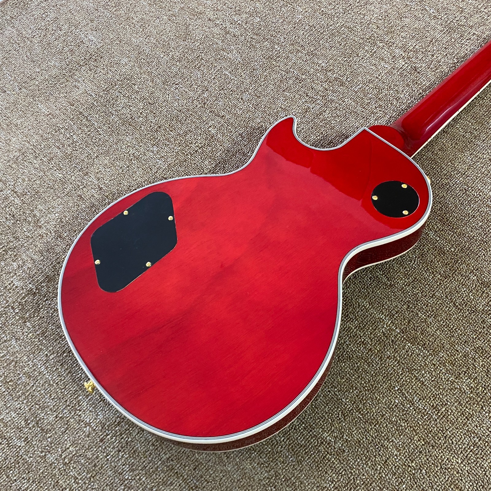 Ship from US LP Electric Guitar Mahogany Body Flame Maple Top only one