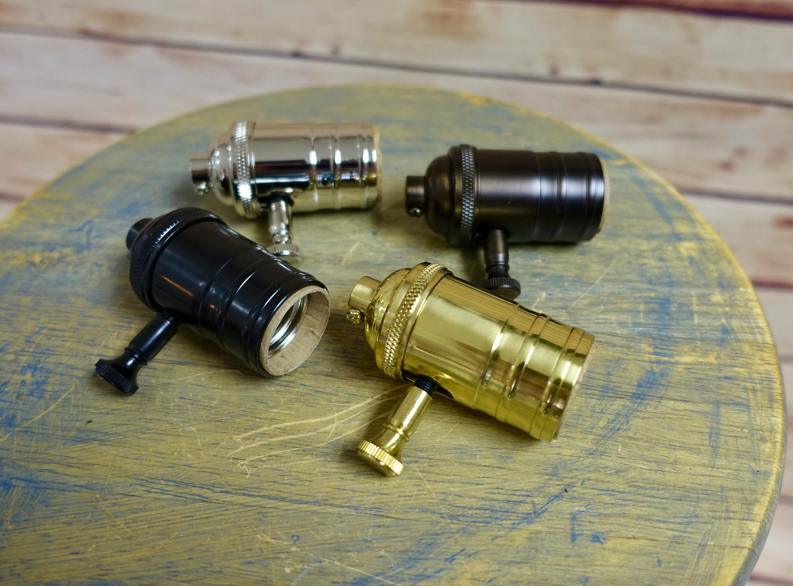 Solid Brass Dimmable Light Socket, Vintage Industrial Lamps, Full Range Dimmer