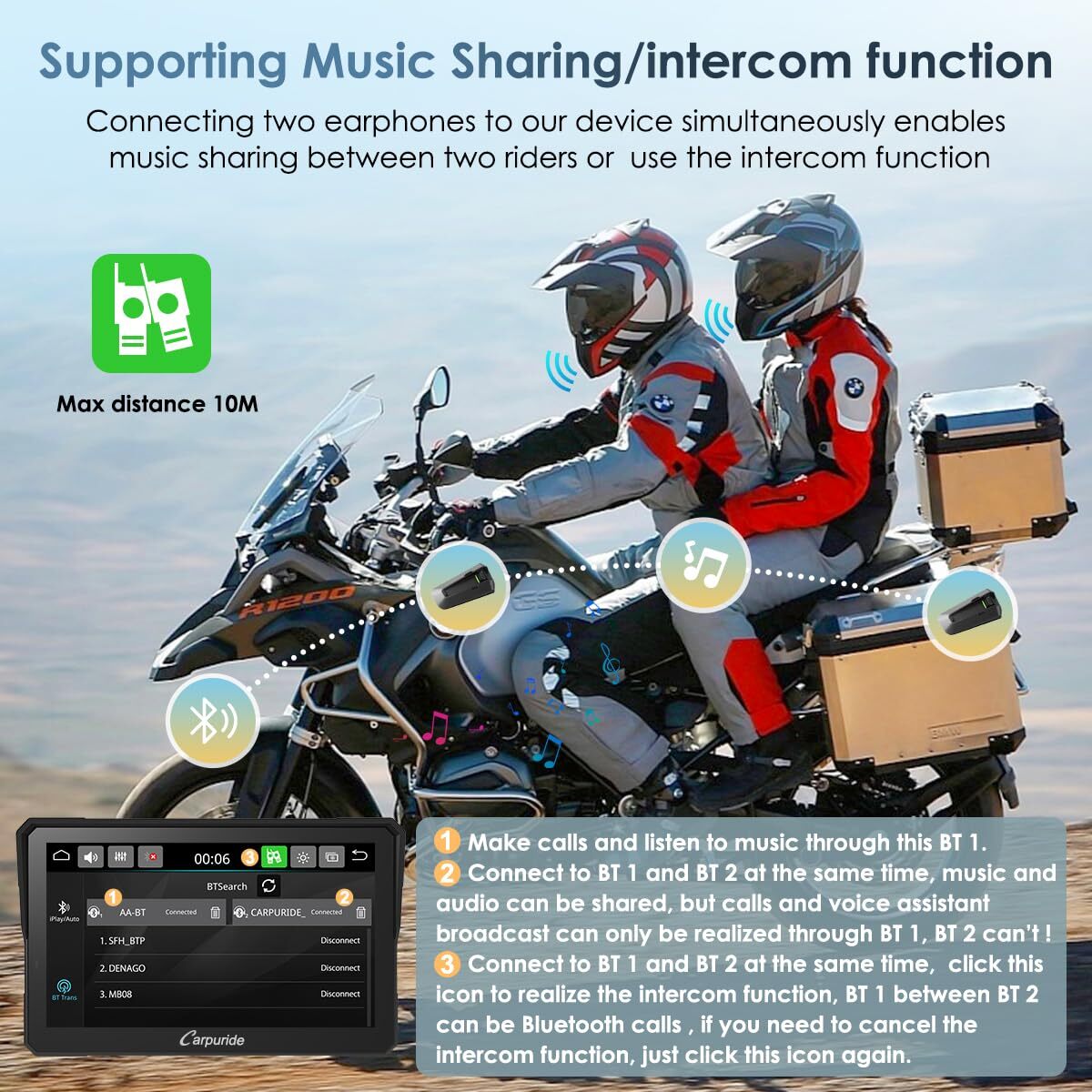 Carpuride W702BS Carplay Android Auto BMW Moto Stereo OEM Transmission Controlle