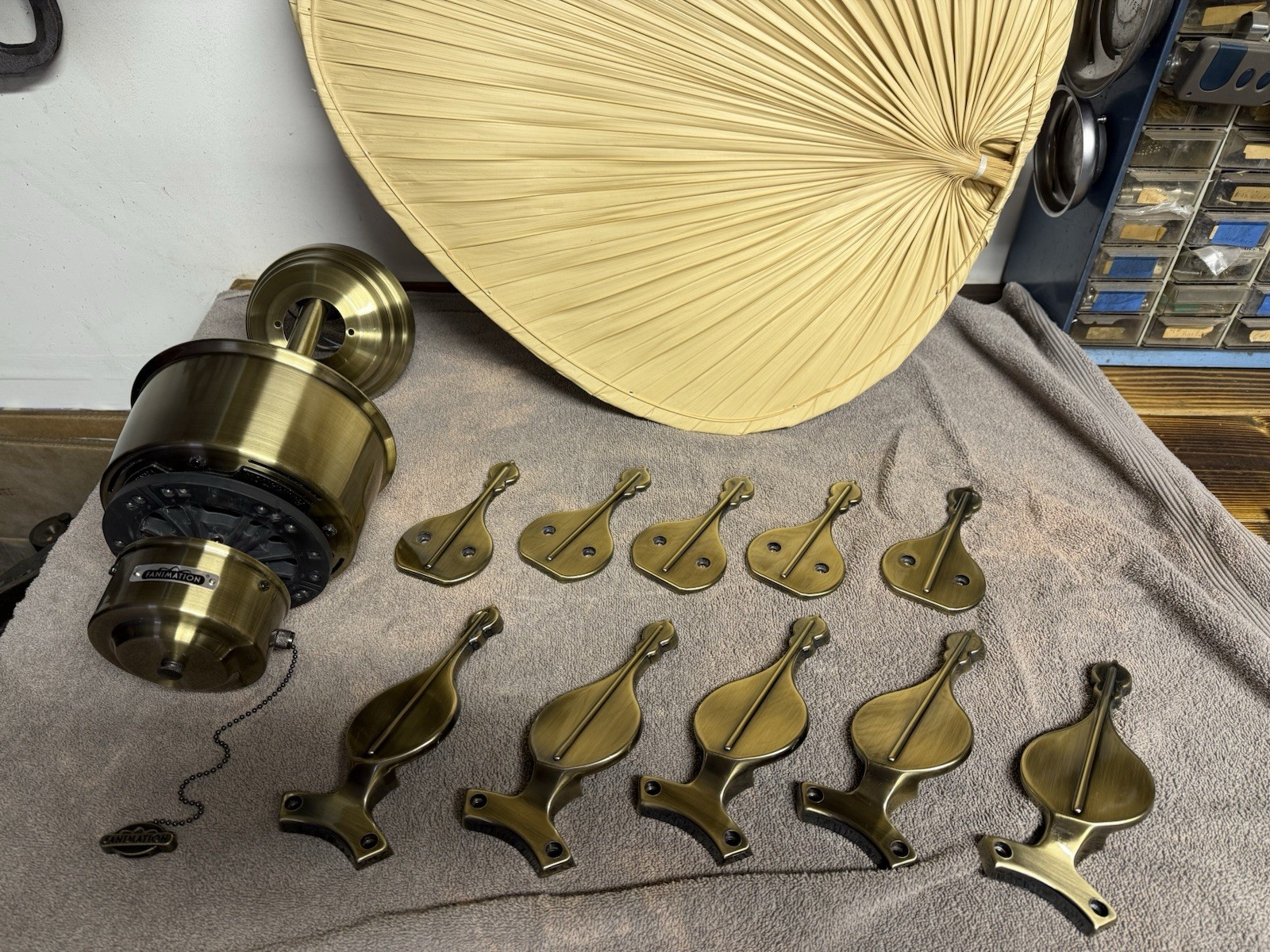 Fanimation Islander Natural Palm Blade 52” Ceiling Fan