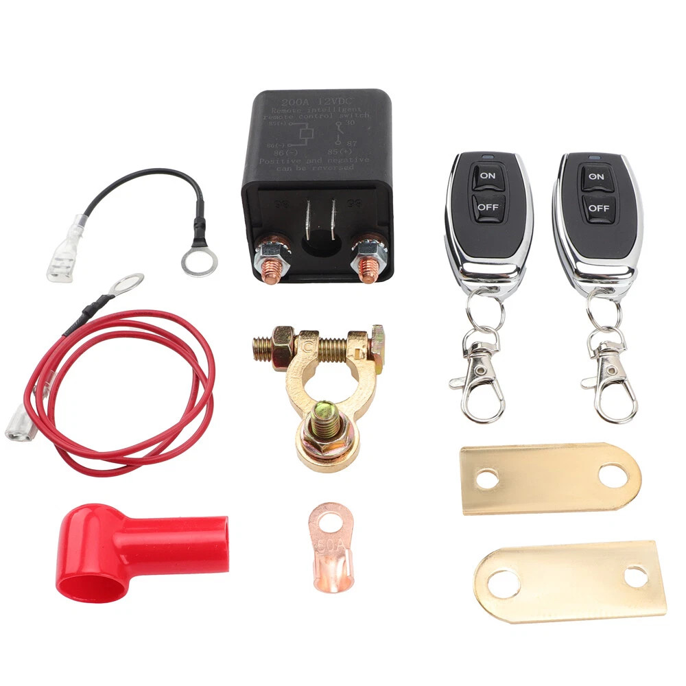 Car Battery Disconnect Switch Remote Control Power Kill Master Isolator Cut Off