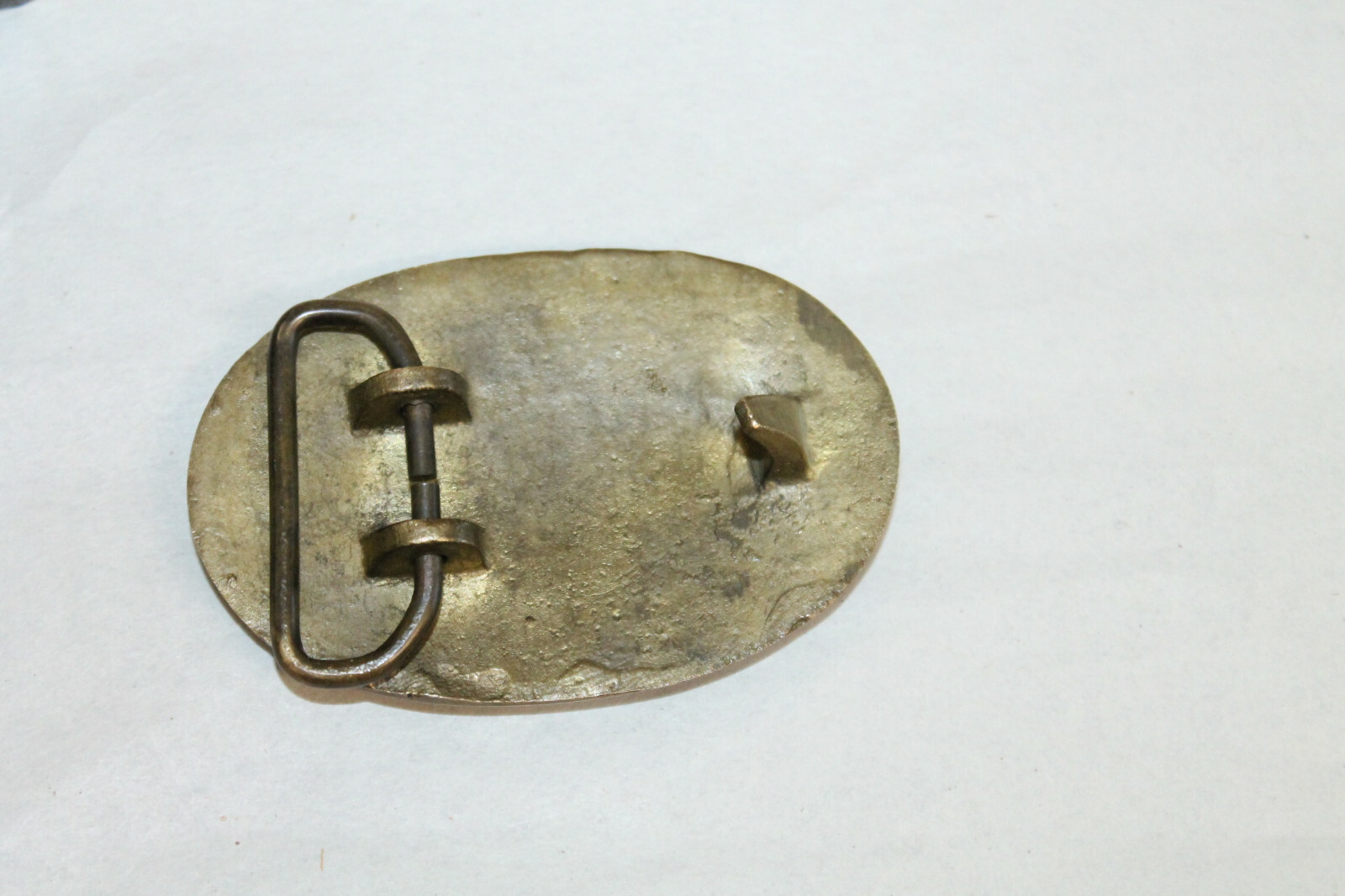 Antique Style Military Civil War Confederate CSA Belt Buckle Oval SOLID Brass