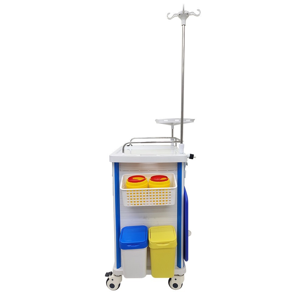 Anesthesia Emergency Treatment Trolley Medicine Medical Cart ABS Plastic
