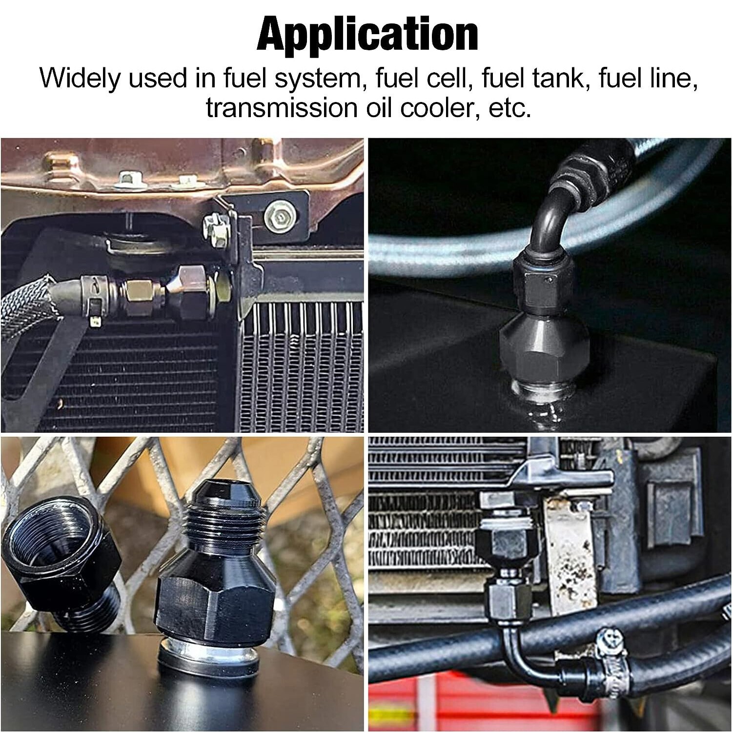 10 AN Female - 6 AN Male Flare Fitting Reducer Adapter 10AN to 6AN - Universal