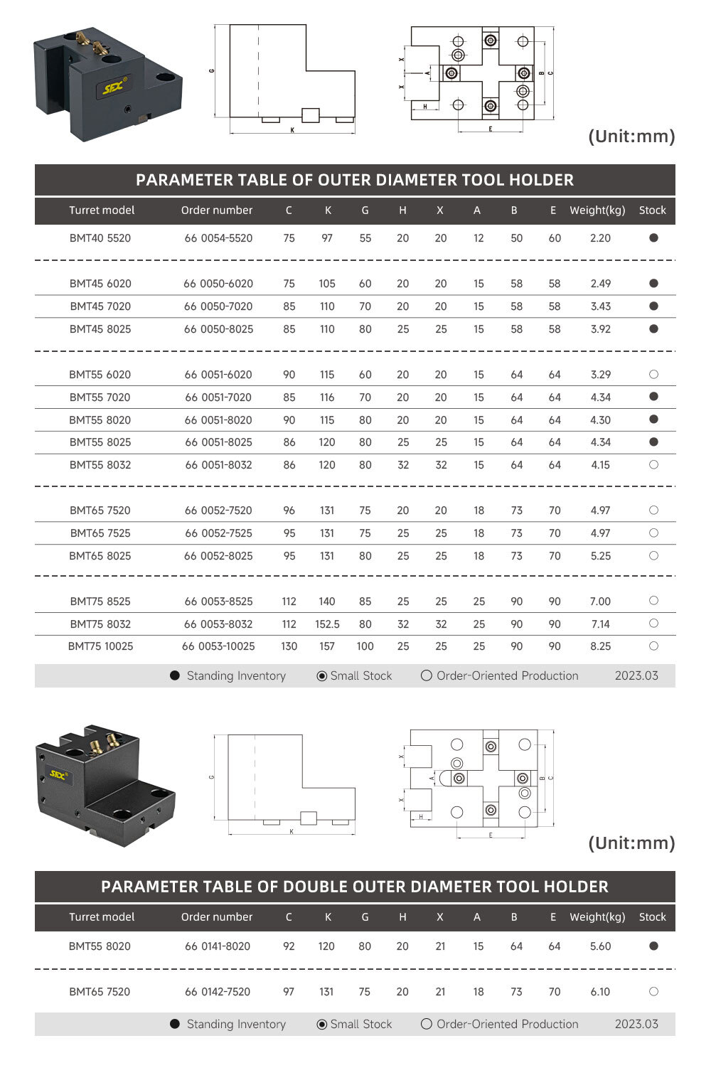 SFX BMT Static Tool Block Outer Diameter Tool Block QT500 Cast Iron