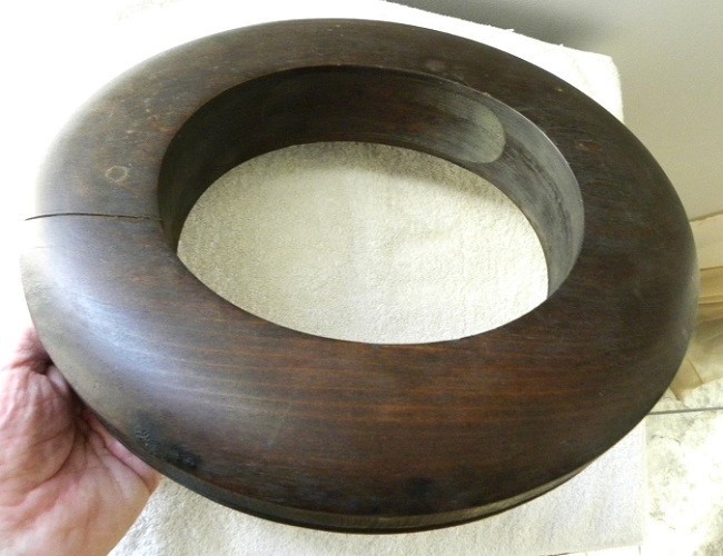 Vintage Wood Hat Block Millinery Hatters Supply House 7" Brim Mold Form