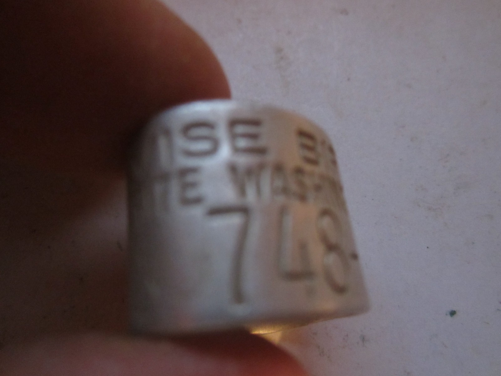 Vintage Bird Leg Band AVISE Write Washington DC USA 748-64322