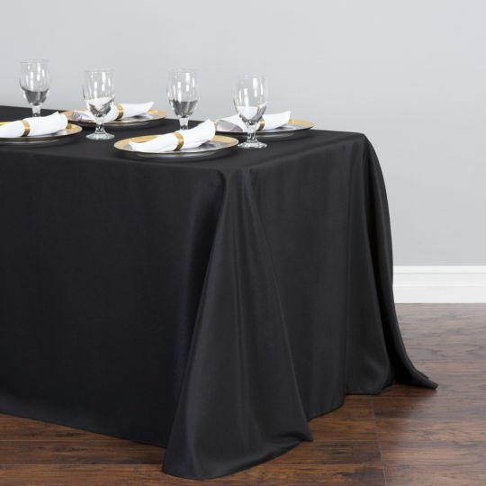 1/10 pack 90 x 156 in. Rectangular Polyester Tablecloths,33 Color Wedding Event