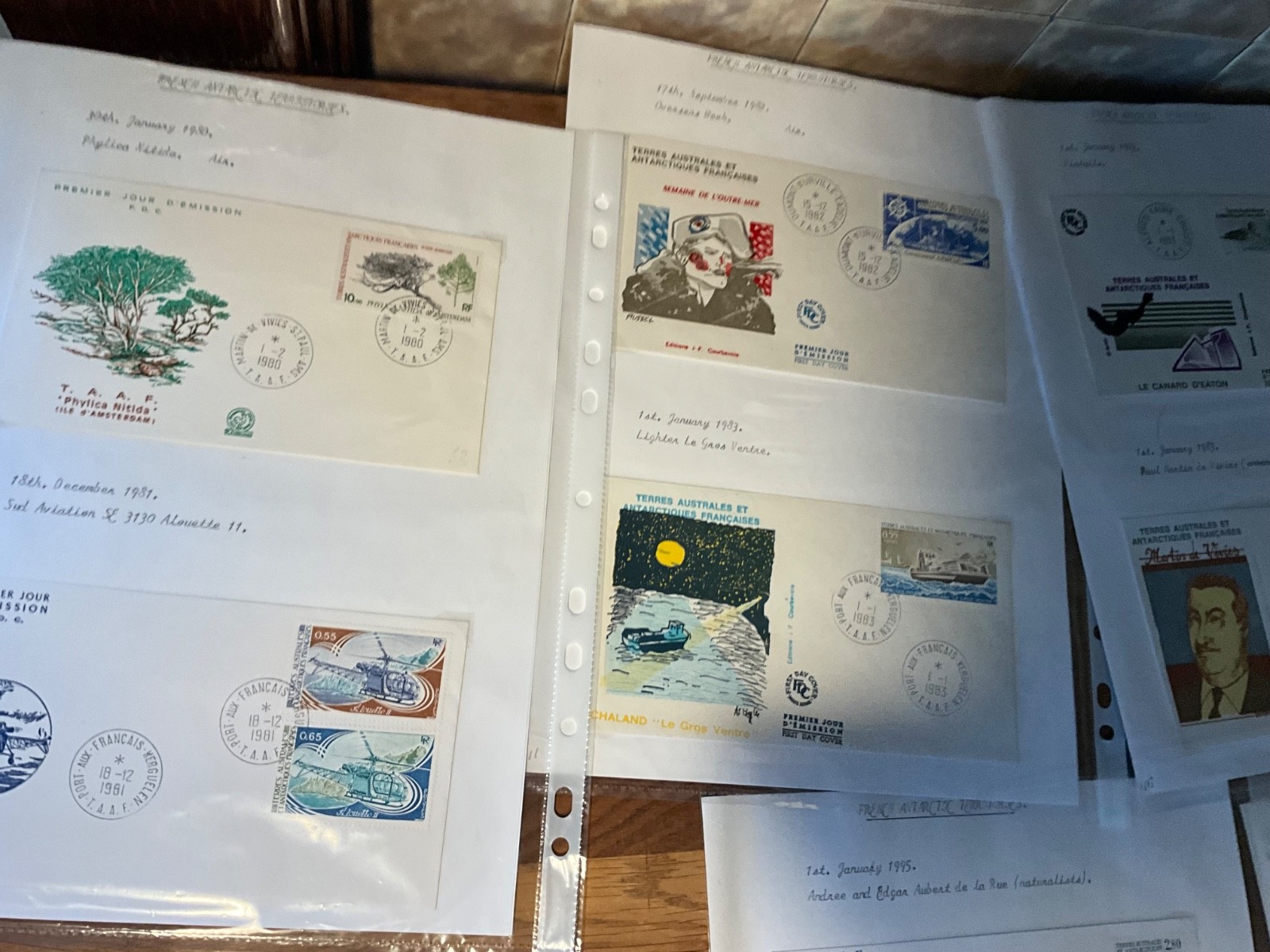 French Antarctic Territory fdc large lot 103 covers h13