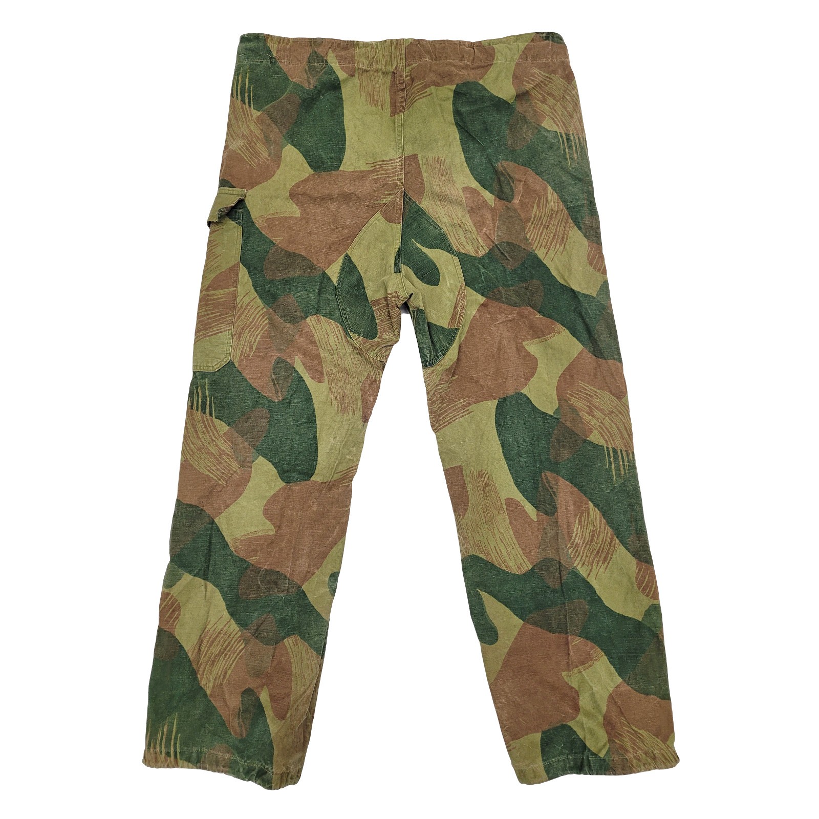 Army Trouser Original Belgian Vintage Surplus WWII Combat Pants Brushstroke Camo