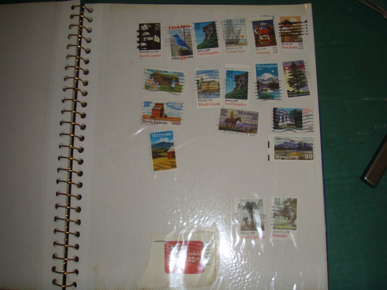 usa stamps collections lots-19th century forward on old album pages