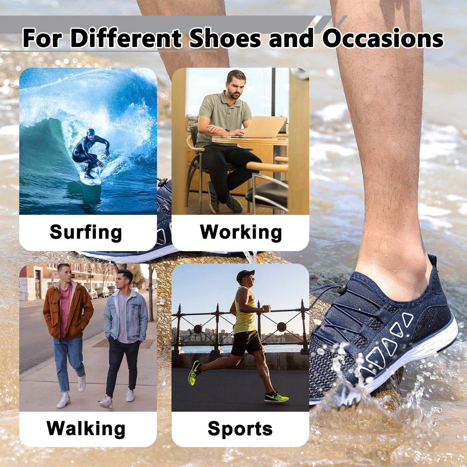 Mens Orthotic Insole Inserts with Arch Support for Plantar Fasciitis Flat Feet