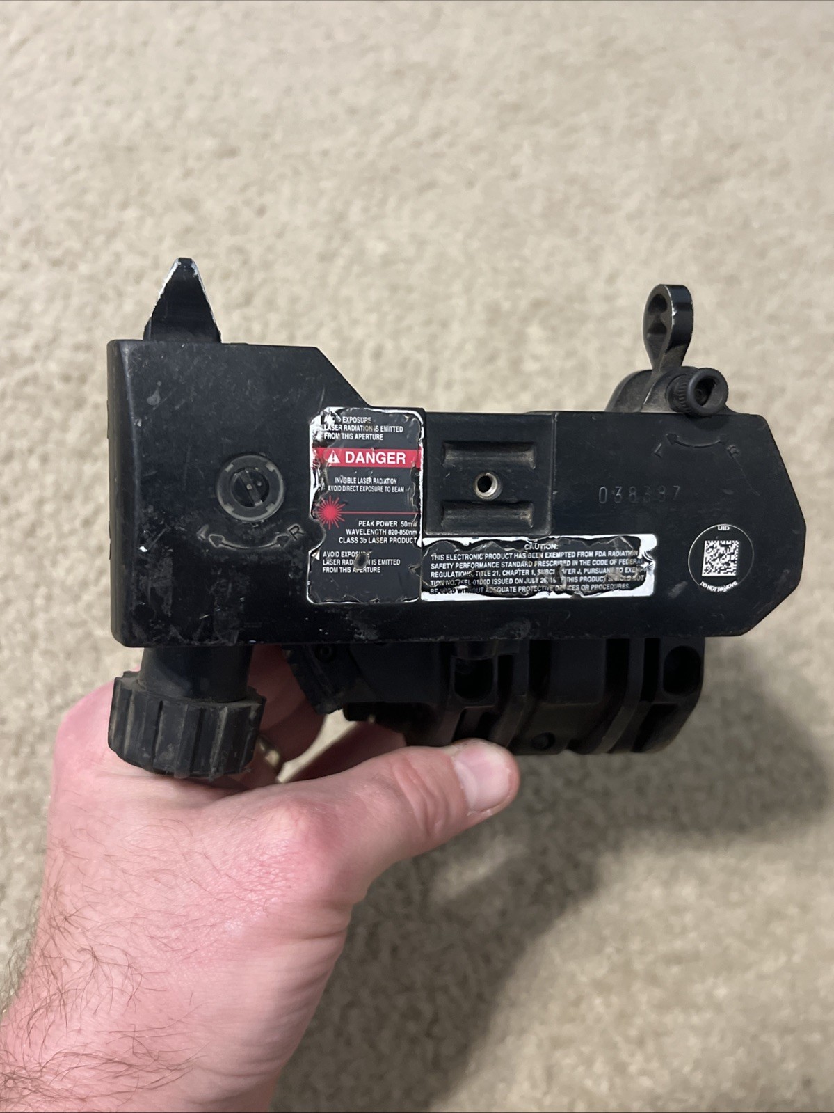 Insight L3 DNS-700-A9 AN/ PSQ-18A M203 IR Laser Illuminator Model 1800 -Untested