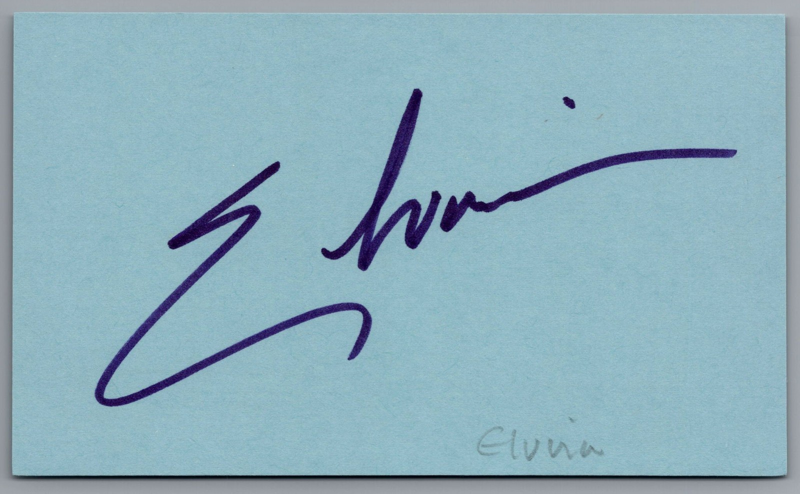 Elvira Signed 3x5 Index Card Mistress Of The Dark Autographed