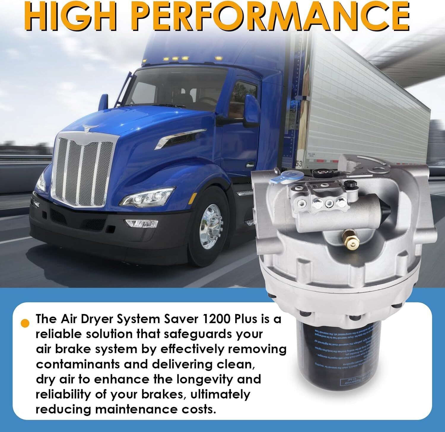 Air Dryer System Saver for Freightliner Cascadia Wabco 4324711010