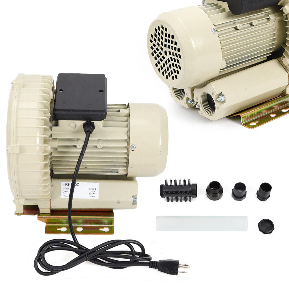 Air Pump Blower Oxygen Aerator Aquarium Fish Tank Pond Aquaculture 370W 110V New
