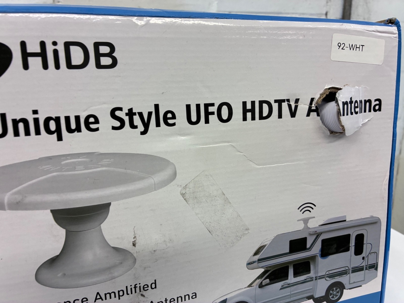 Outdoor Rv Tv Antenna for Smart Tv, 360° Omni-Directional RV Antenna Roof Mount