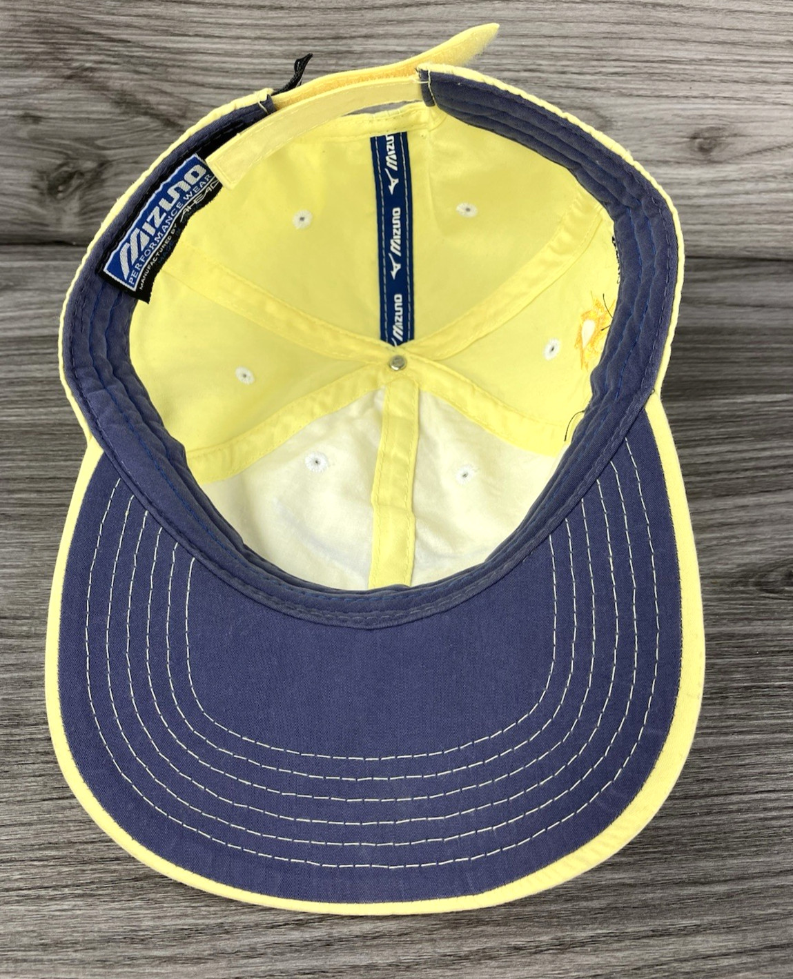 Mizuno Baseball Cap Yellow Strap Back