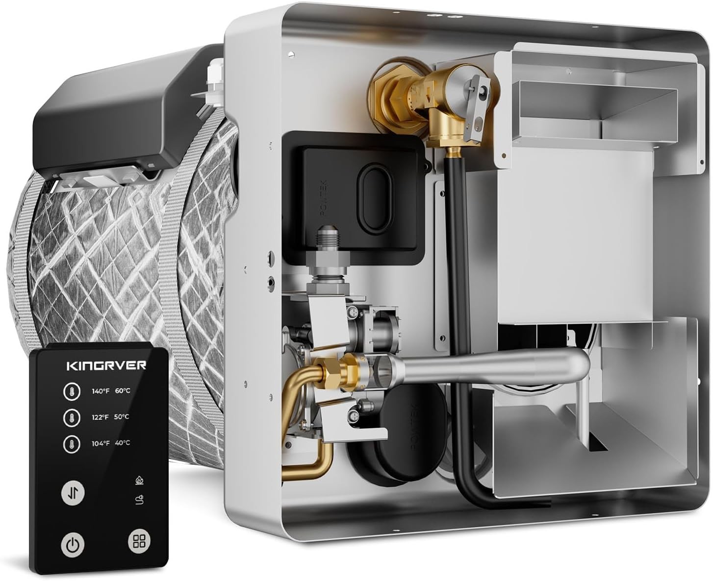 6 Gallon RV Water Heater Spark Ignition 1440 W Electric 12000 BTU Propane Gas