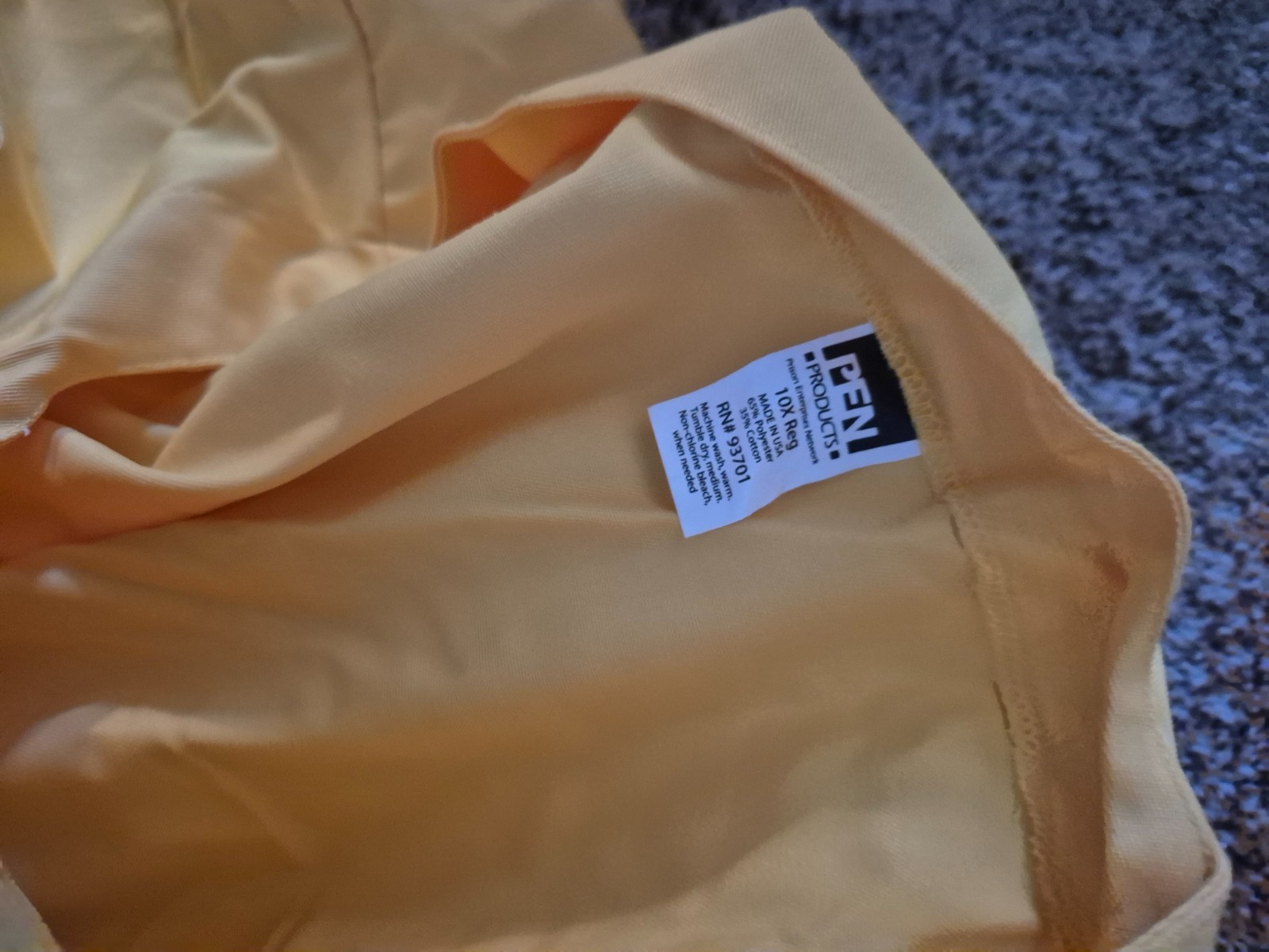 DOC Department Corrections Prisoner Jail Inmate Uniform Jumpsuit Yellow Painter