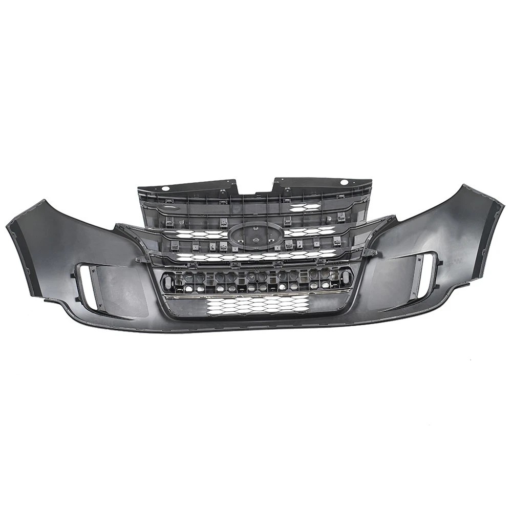 Front Bumper Cover Grille For 2011-2014 Ford Edge Complete Grill Assembly Primed