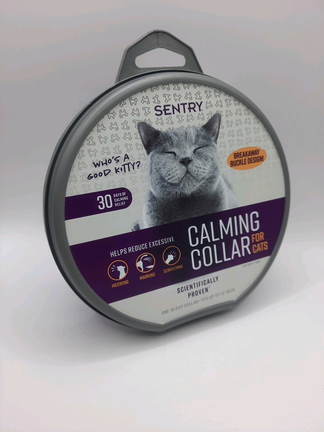 SENTRY Calming Collar For Cats 30 Day Of Calming Relief Brand New No Outer Shell