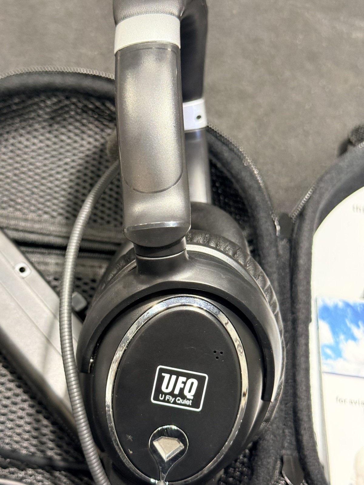 UFQ A7 ANR LEMO aviation headset Active Noise Reduction aviation headset