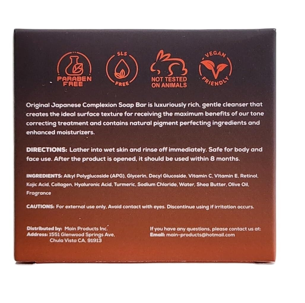 Kojic Acid Dark Spot Remover Soap Bars with Vitamin C Retinol, Collagen Turmeric