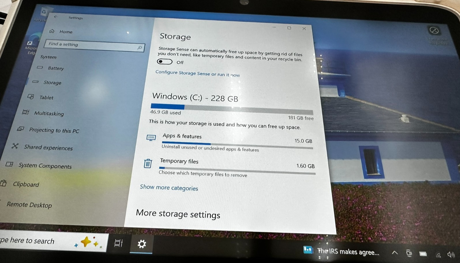 DT Research 13" Touch Screen Tablet #DT313 w/ Intel i5, Windows 10