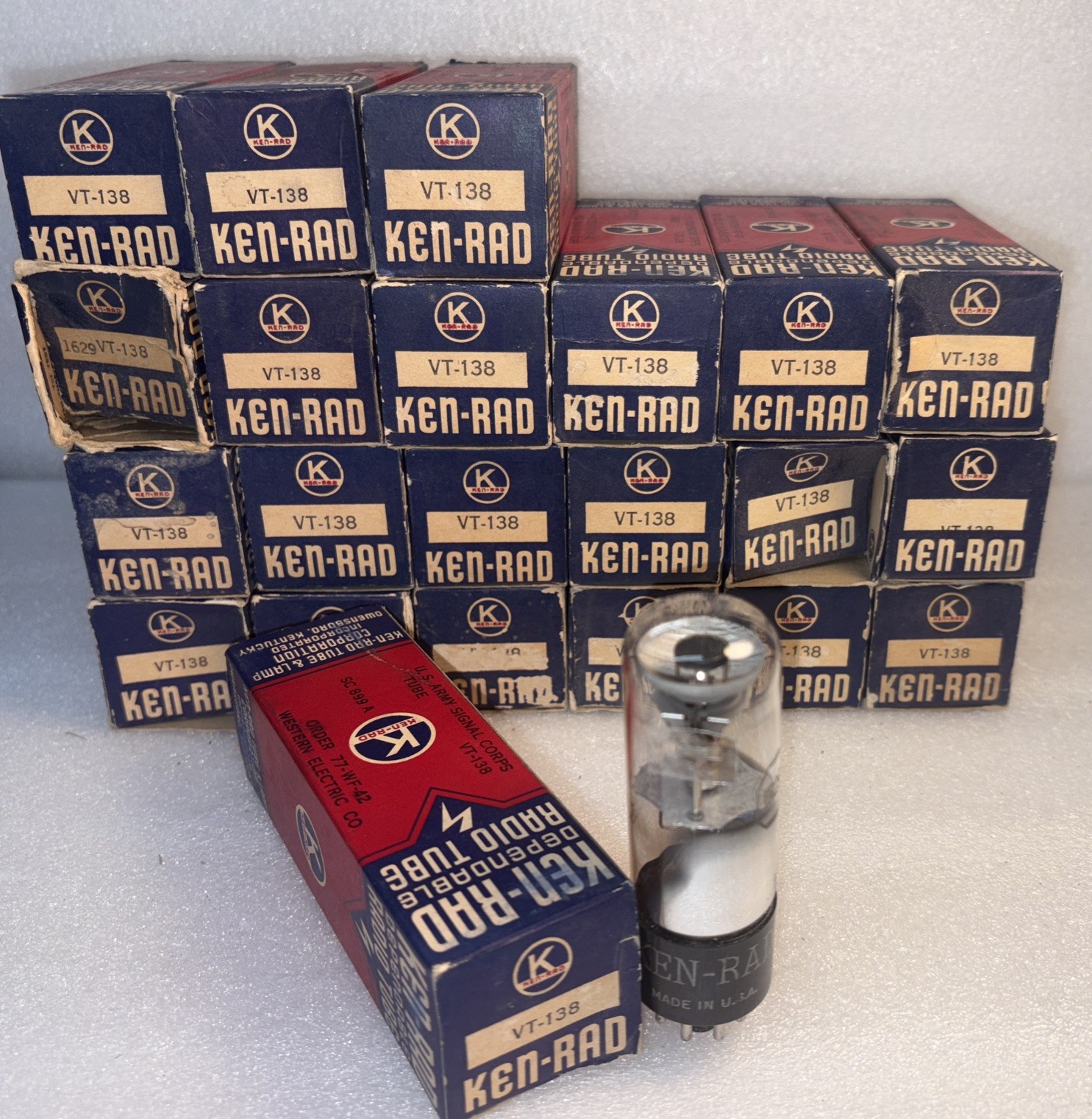 1- Ken Rad 1629 VT-138 Magic Eye Tube New In Box TV7 Very Bright 22 Available