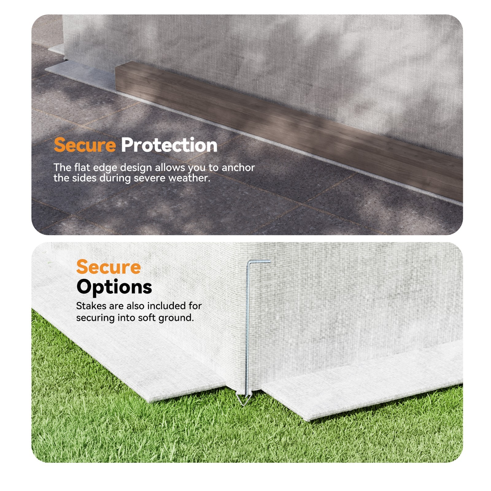 Universal Winter Gazebo Cover with Sidewalls Mesh Windows White