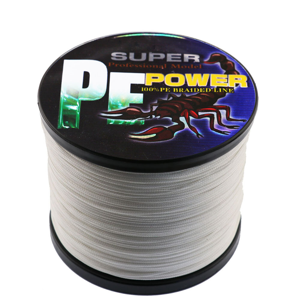 16 Strands 100M-2000M 20lbs-500lbs White Hollow pe Dynema Braided Fishing Line