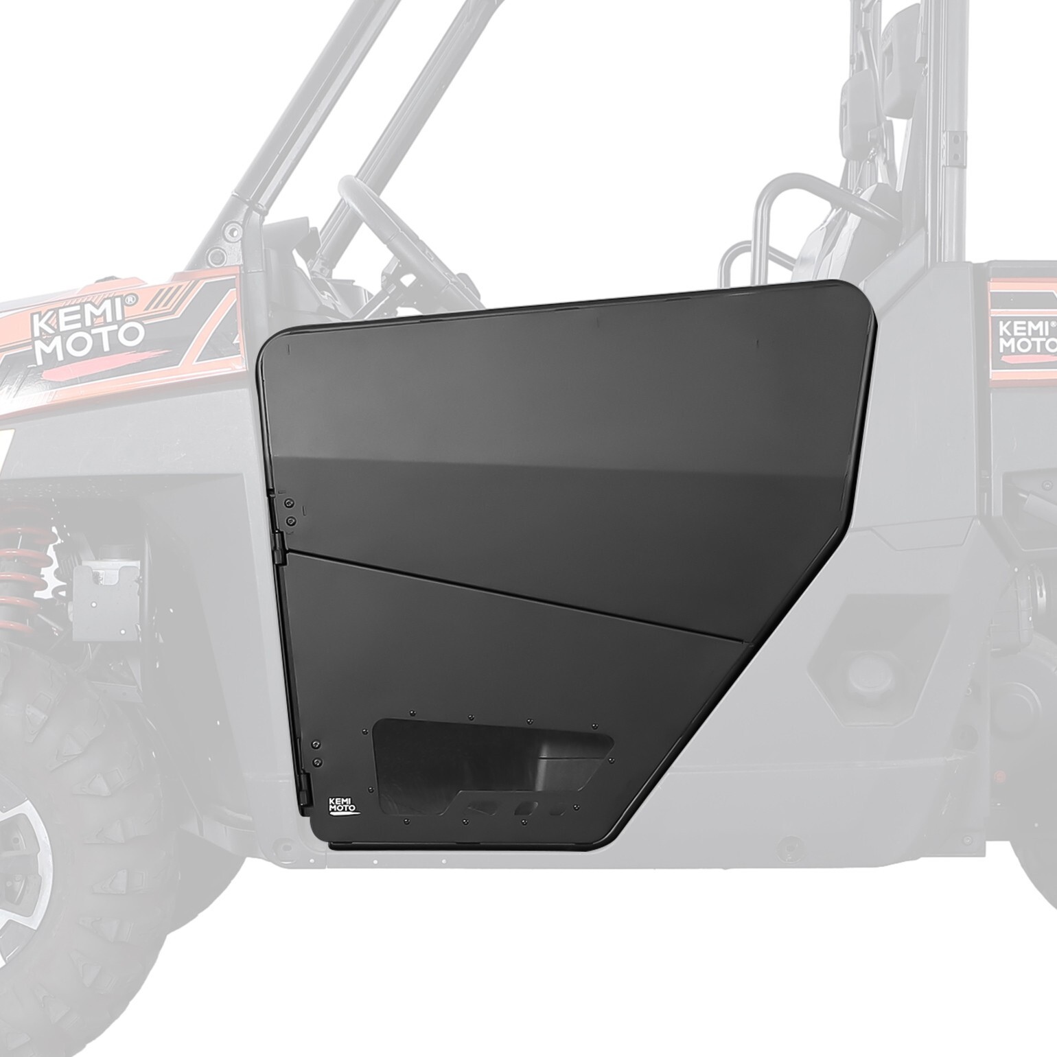 KEMIMOTO Heavy Duty Half Aluminum Doors for Polaris Ranger XP 1000 2018-2025