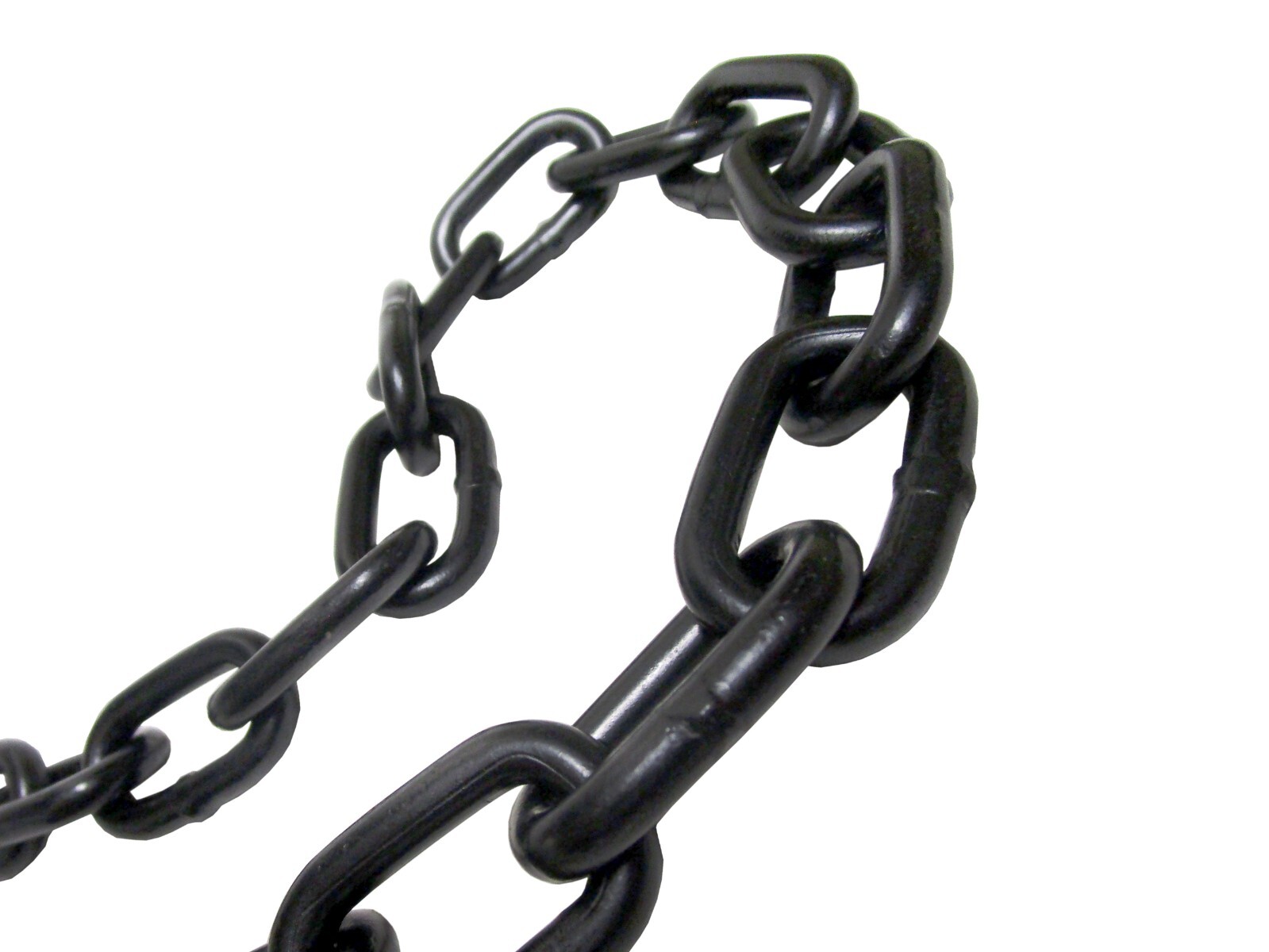 3/16" X 20' GRADE 30 Black Proof Coil Powder Coated Safety Chain Swing Set