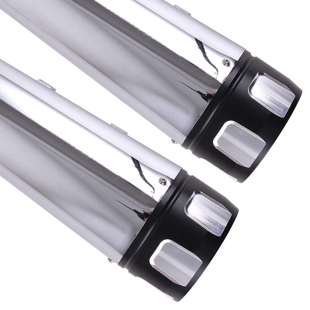 4" Megaphone Exhaust Pipes Mufflers For Harley Touring Ultra Classic Road Glide