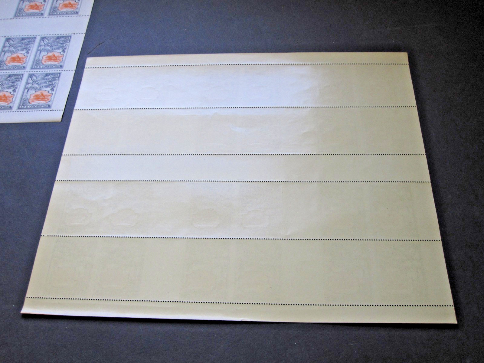 1932 US Pony Express Wells Fargo Ntl Phil LA CA x-Rare 5 FULL imperf vert MNH OG