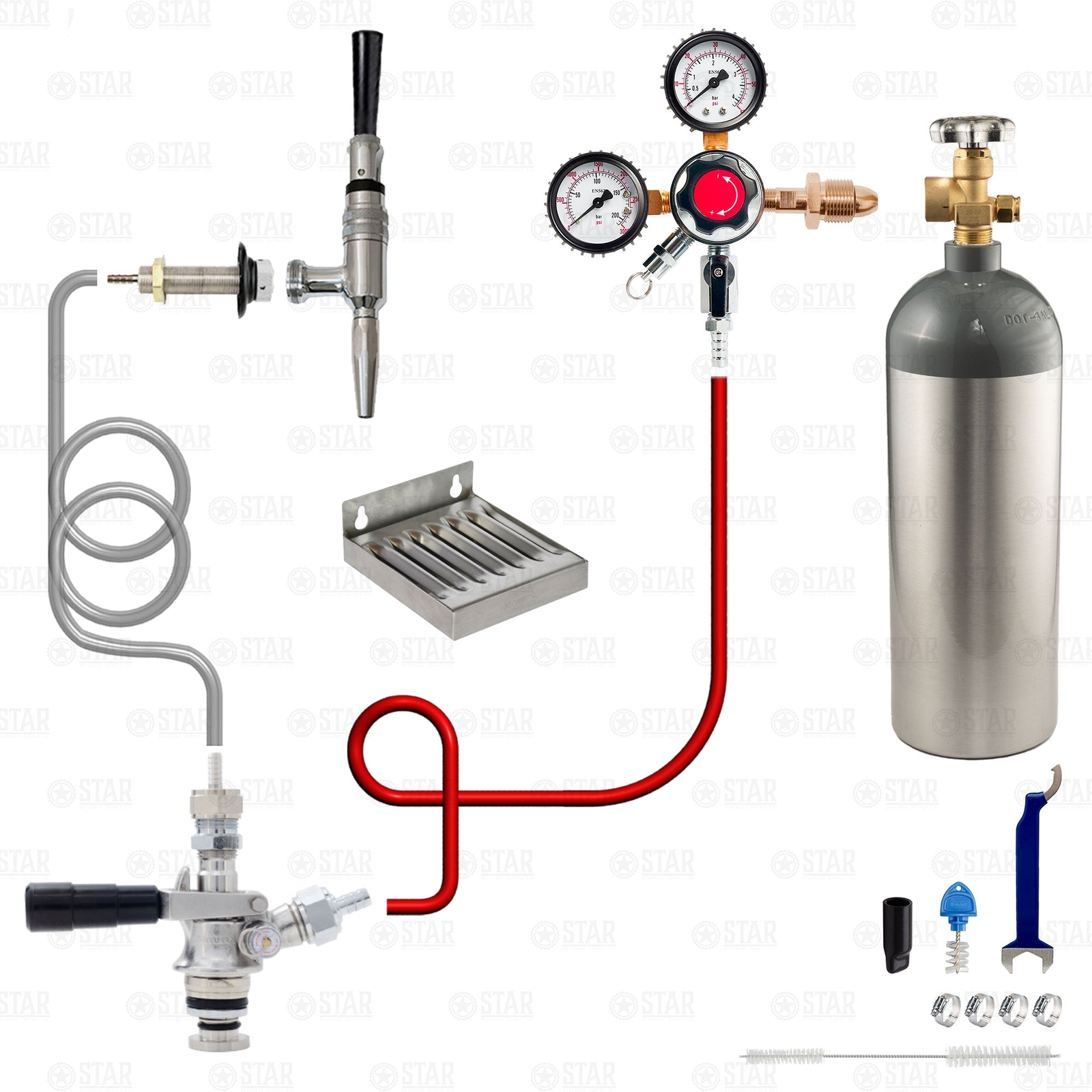 Guinness Nitrogen Stout Nitro Kegerator Conversion Kit