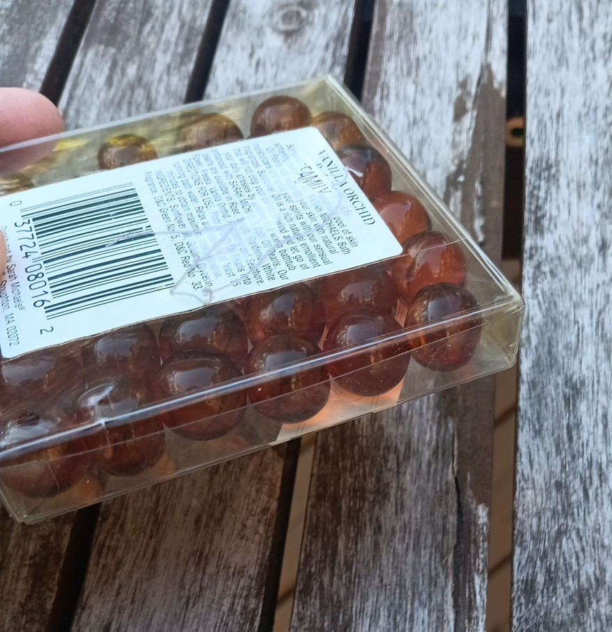 Sarah Michaels Vintage Bath Oil Pearls Vanilla Orchid with Sunflower Oil