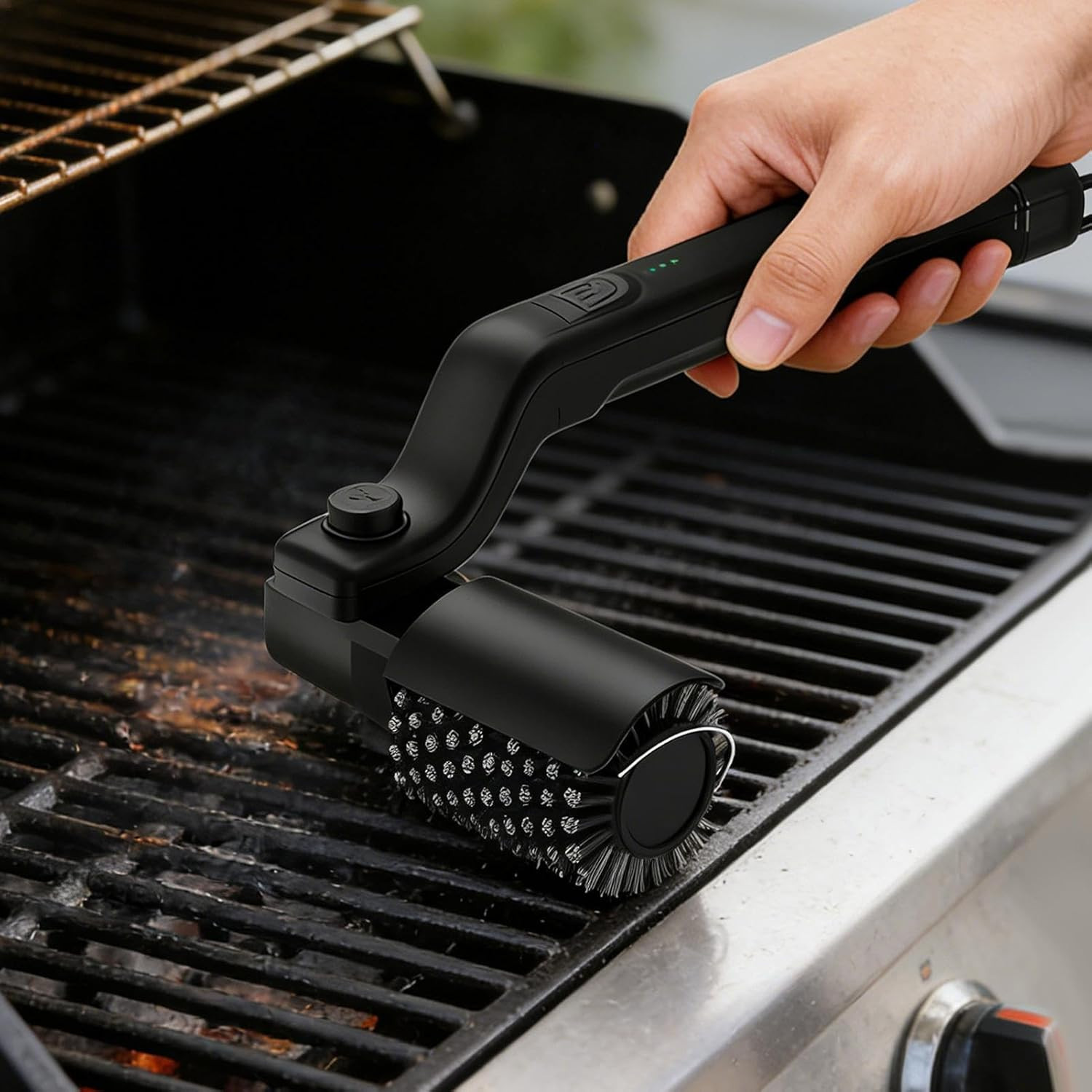 Electric BBQ Grill Brush - 2600mAh Rechargeable Cleaning Brush Wireless Cleaner.