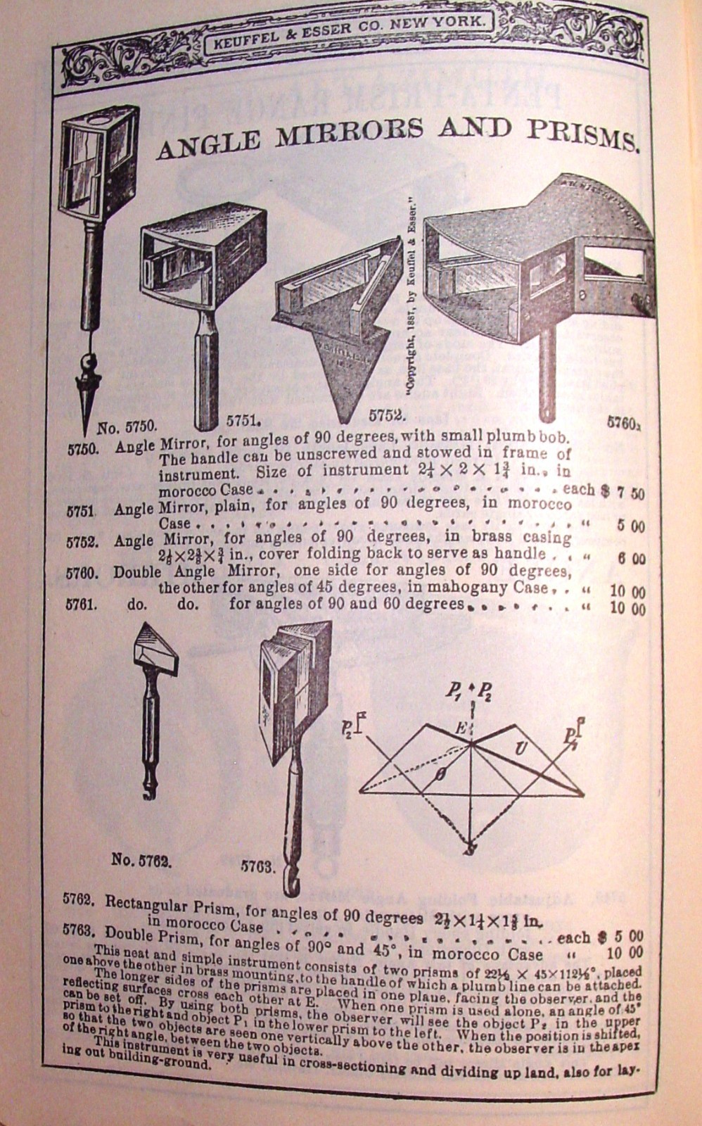 1909 Keuffel Esser Surveying & Drafting Insts. Catalog
