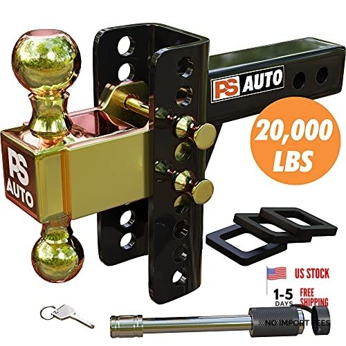 Adjustable Trailer Hitch – Trailer Hitch, Adjustable, Ball Mount Hitch - 2