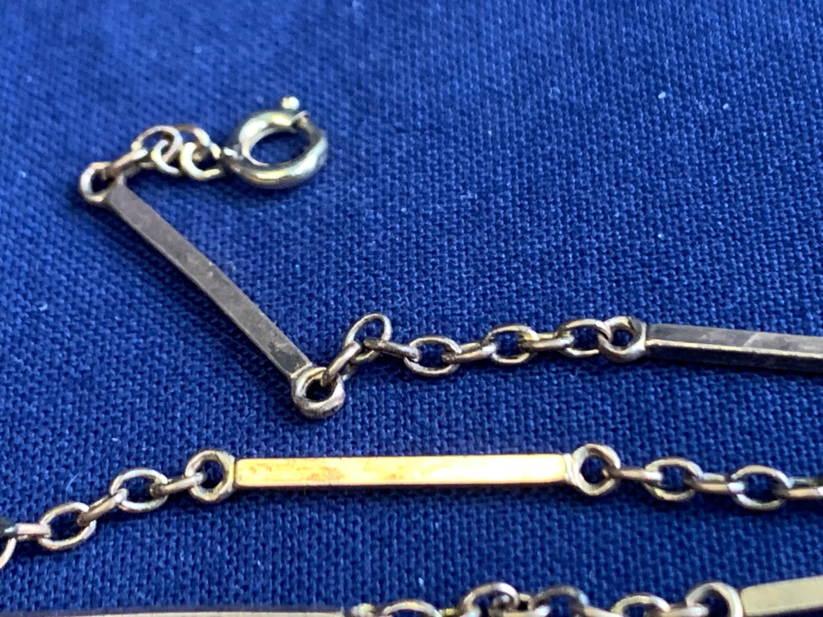 Antique 1/20 12K Gold Filled Pocket Watch Fob Vest Chain 15.5" Long Link Jewelry