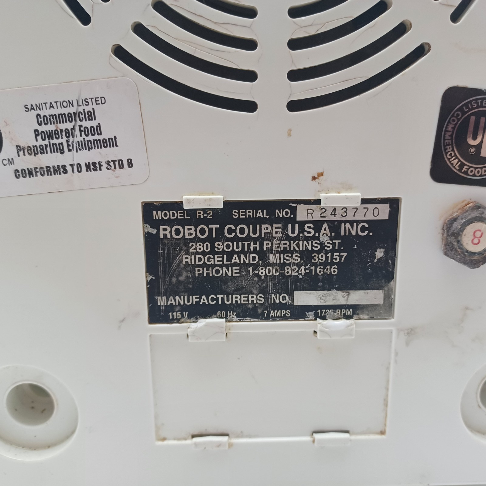 Robot Coupe R2 Commercial Food Processor Tested and Works