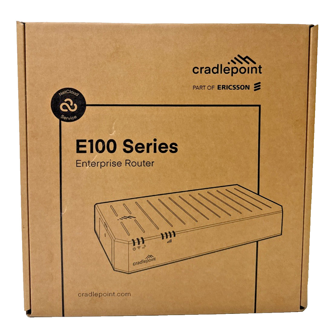 Ericsson Cradlepoint E100 Series Enterprise Router NEW