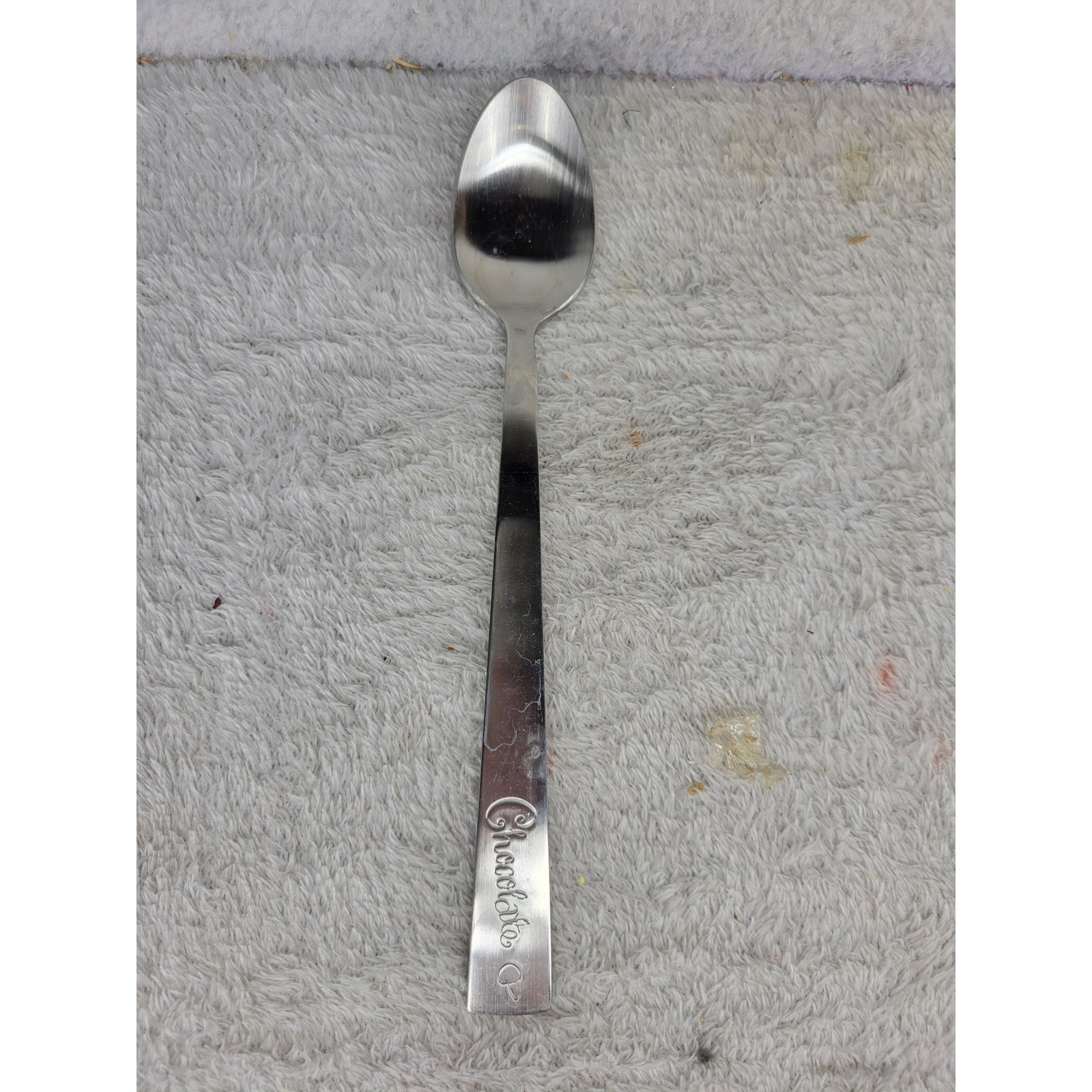 4 pcs Pottery Barn Ice Cream Sundae Milkshake Spoons Stainless Steel Flatware